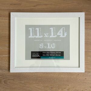 11" x 14" White Belmont Picture Frame with 8" x 10" Mat by Studio Décor